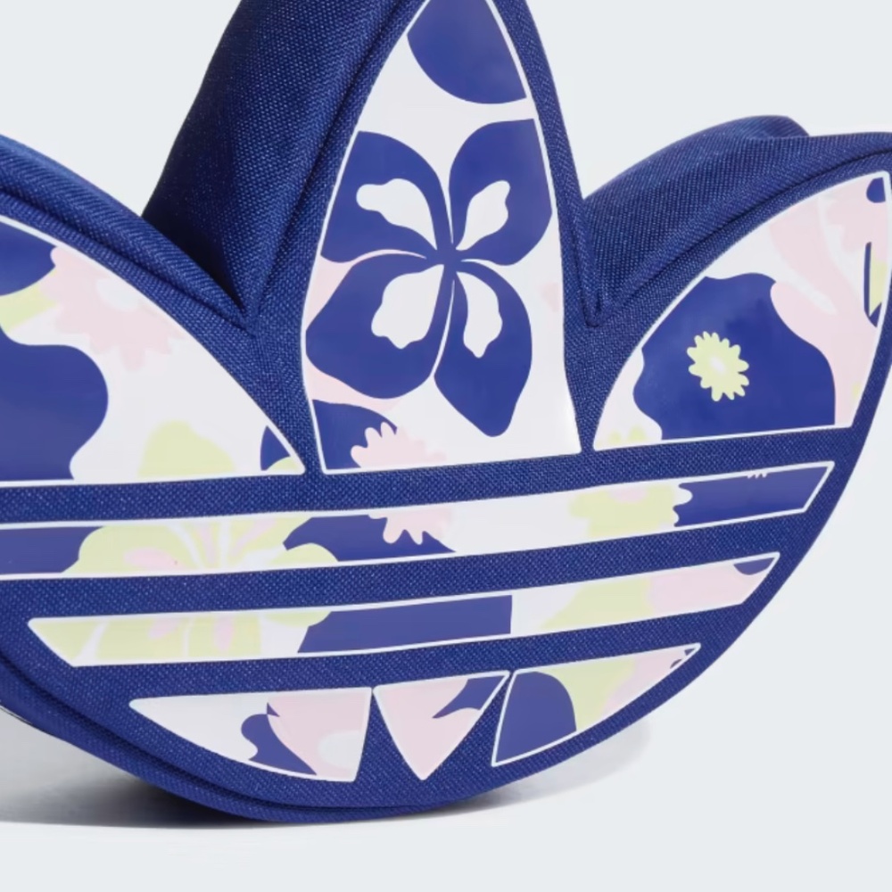 Adidas Trefoil Sling Garden Flower Blooming Indigo Blue Gerbera Freesia Bag - Picture 6 of 12